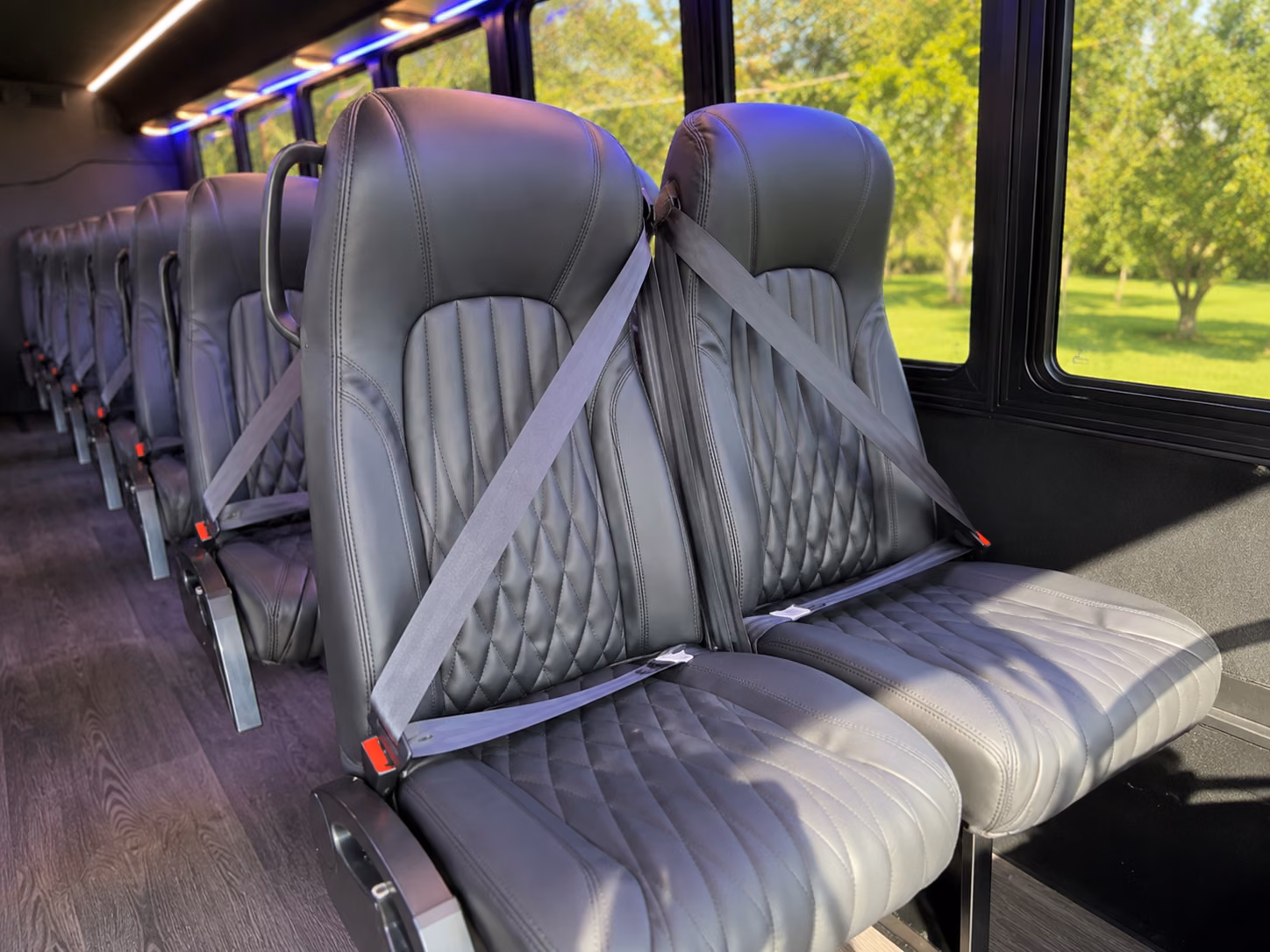 fontana 20 passenger minibus inside