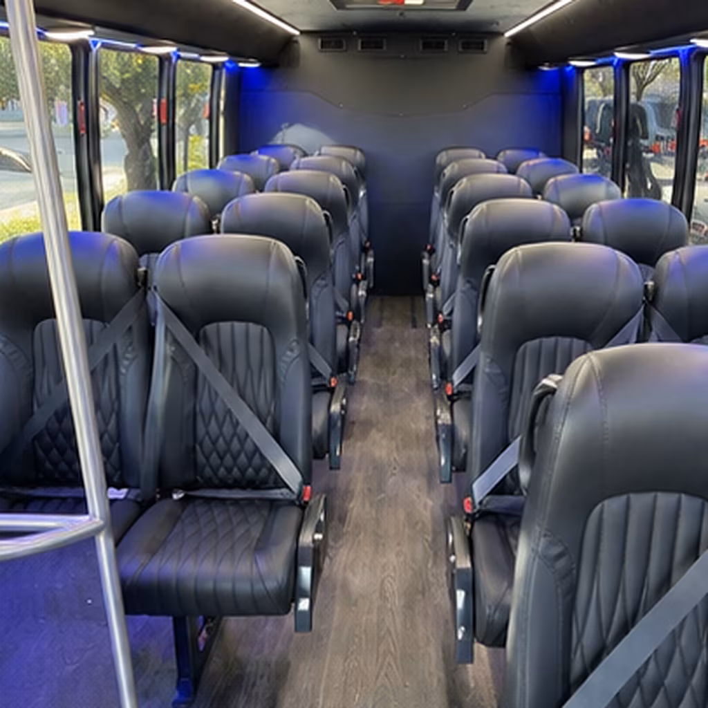 fontana 30 passenger minibus inside
