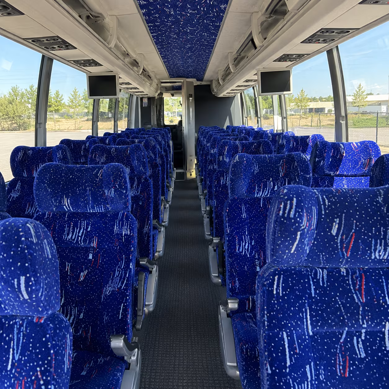 fontana 54 passenger charter bus interior