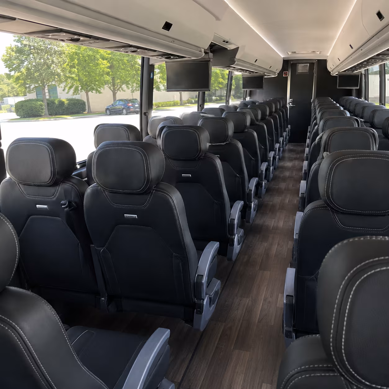 fontana 56 passenger charter bus interior