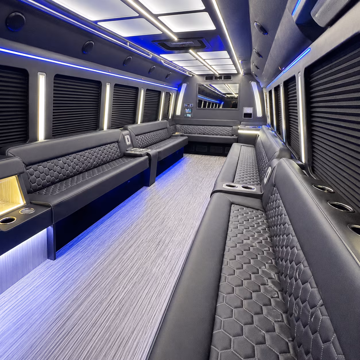 fontana party bus inside