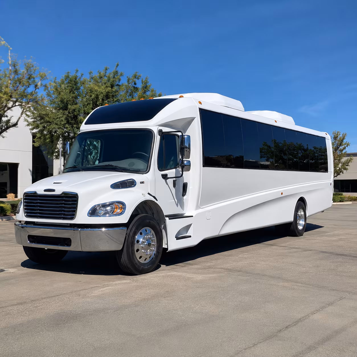 minibuses for corporate conference loops around the auto club speedway campus
