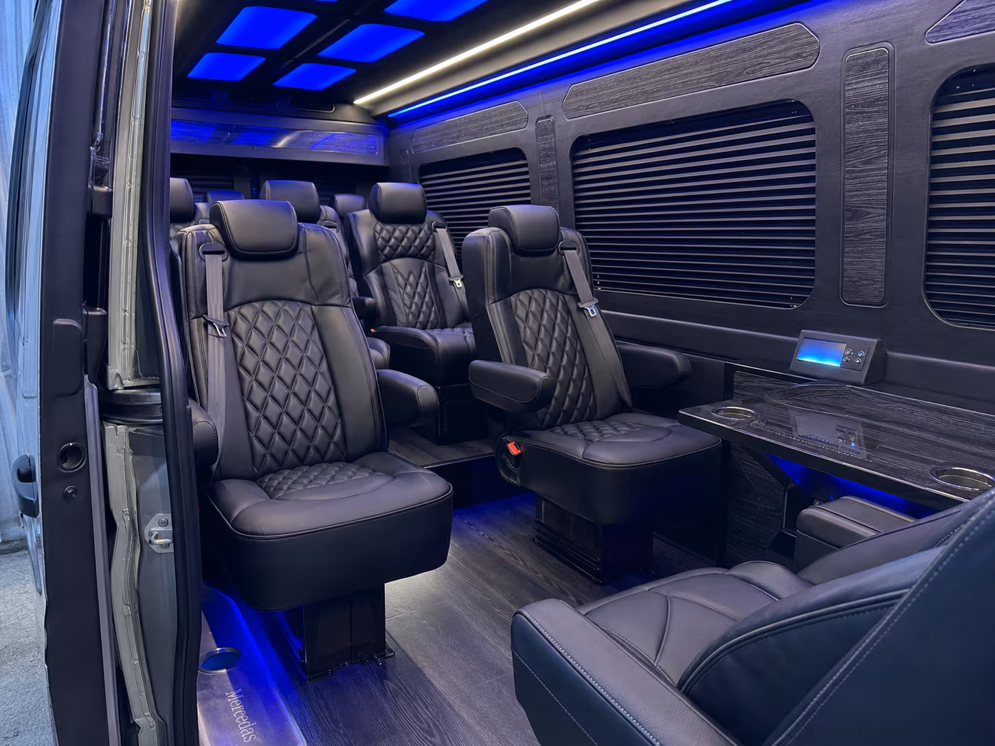 sprinter van transportation for groups and events across fontana
